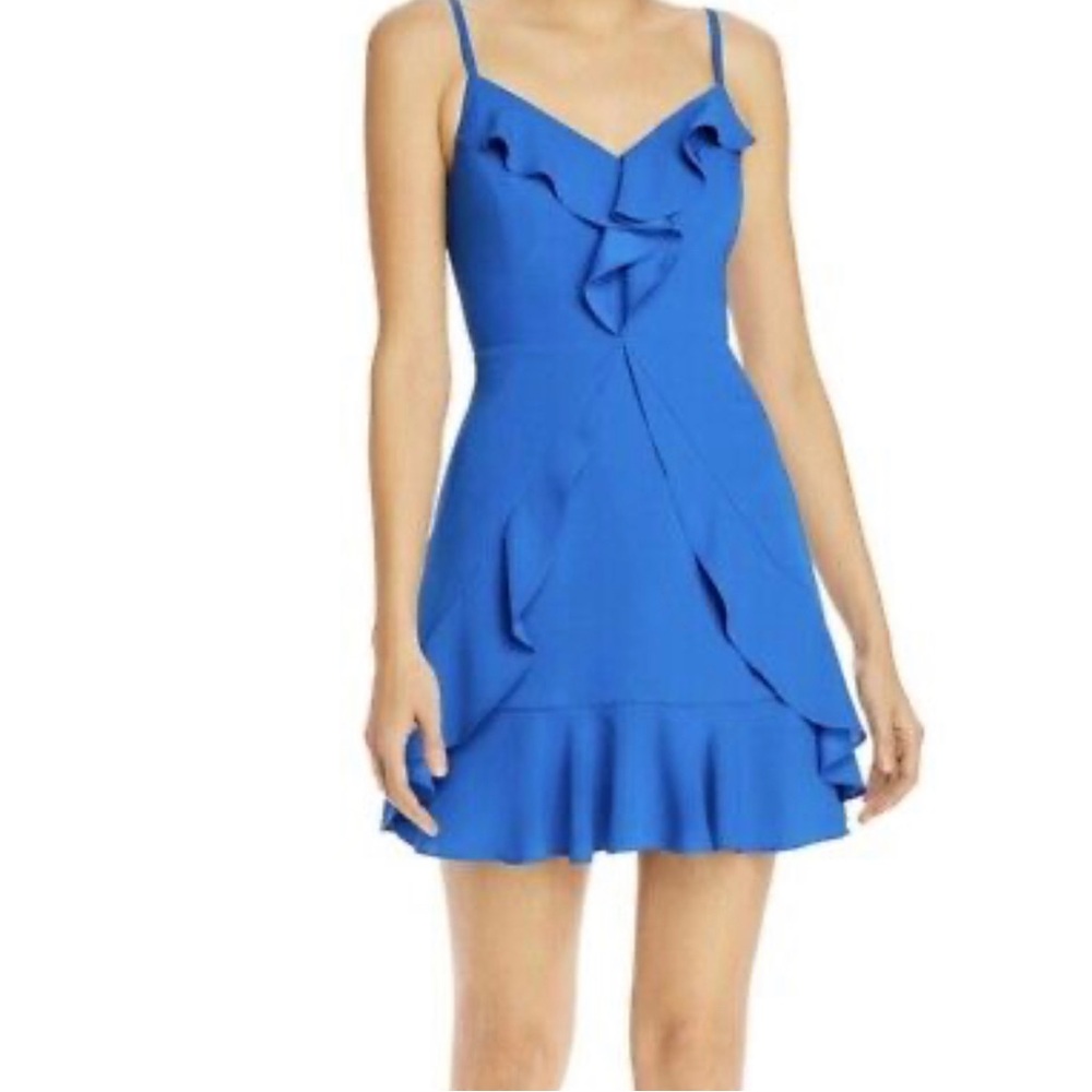 New! BCBGMAXAZRIA Ruffled Mini Dress  size 8